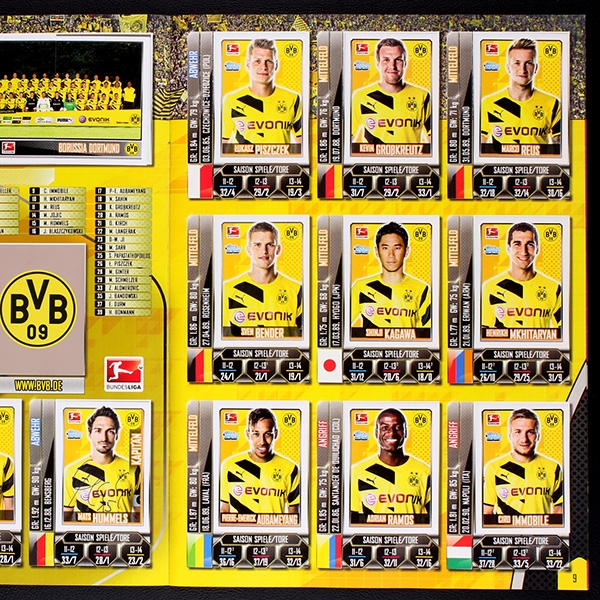 Fußball 2014 Topps Sticker Album komplett