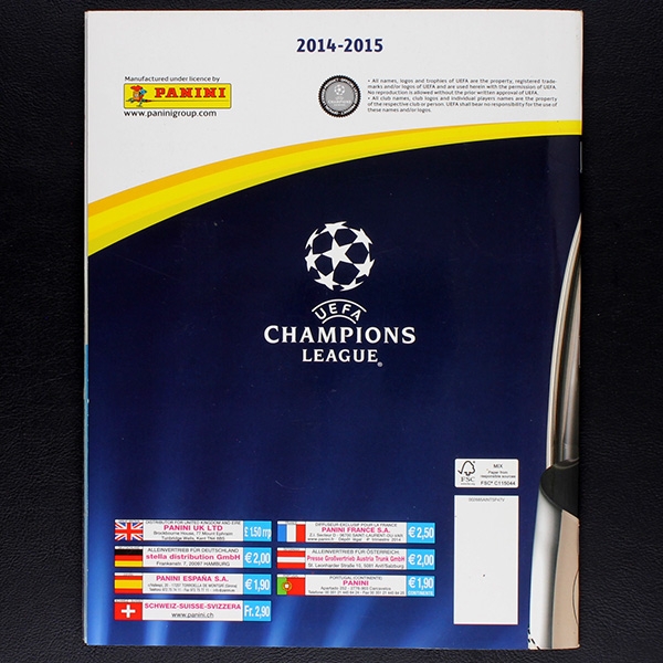Champions League 2014 Panini Sticker Album komplett