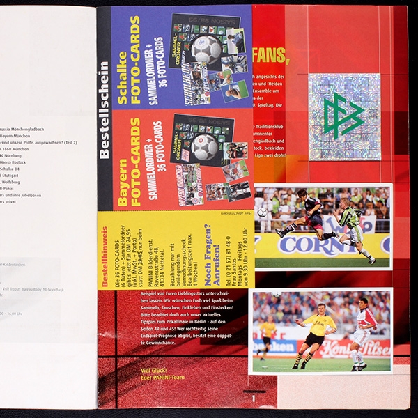 Fußball Mega Mix 99 Panini sticker album complete