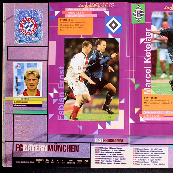 Fußball Mega Mix 99 Panini sticker album complete