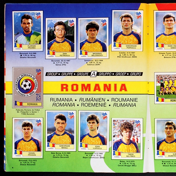 USA 94 Panini sticker album complete