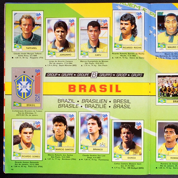 USA 94 Panini sticker album complete