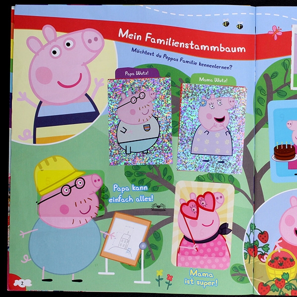 Peppa Pig Panini Sticker Album komplett