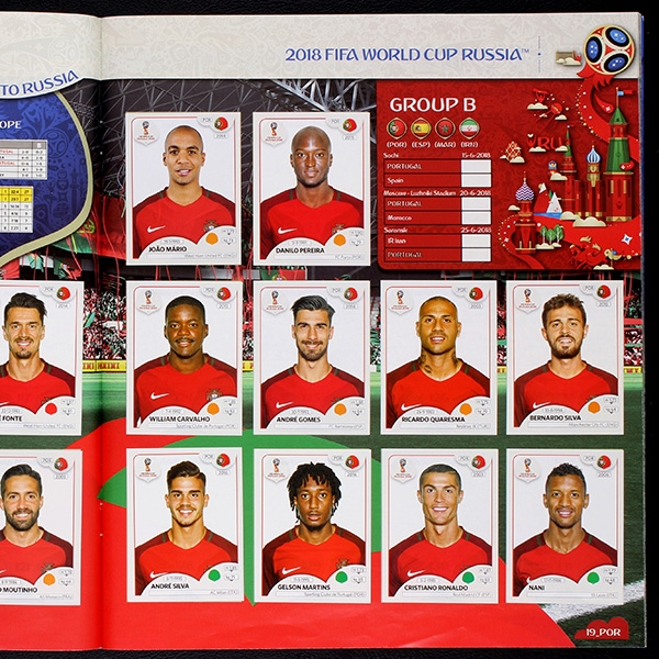 Russia 2018 Panini sticker album complete