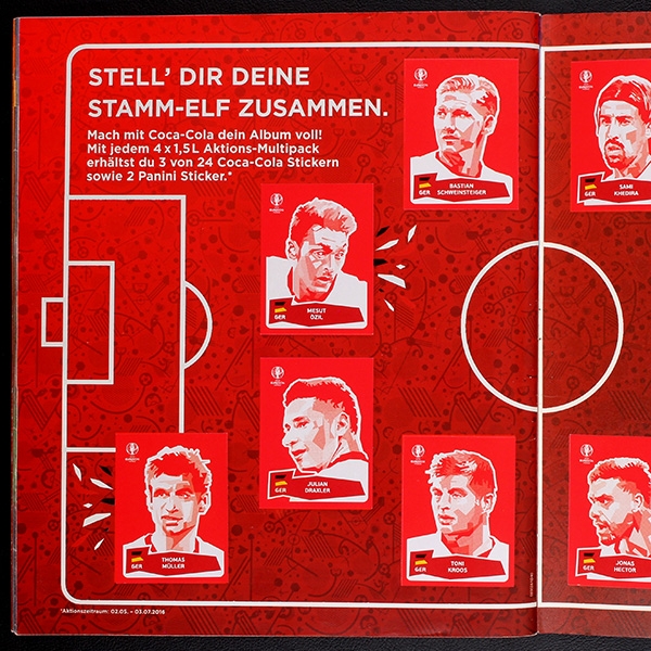 Euro 2016 Panini Sticker Album komplett