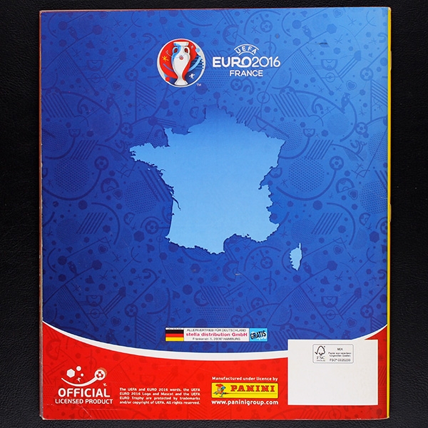 Euro 2016 Panini Sticker Album komplett