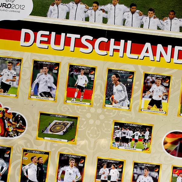 Euro 2012 Panini sticker album complete