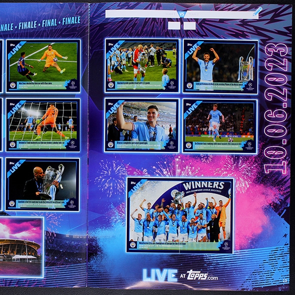 Champions League 2022 Live Topps Sticker Album komplett