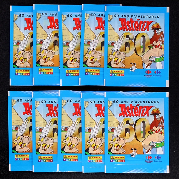 Asterix 60 Jahre Panini 10 Sticker Tüten