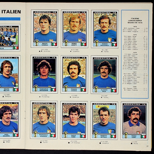 Argentina 78 Panini Sticker Album komplett - Fotboll VM Version