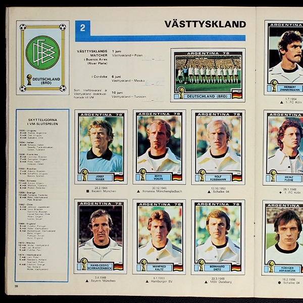 Argentina 78 Panini Sticker Album komplett - Fotboll VM Version