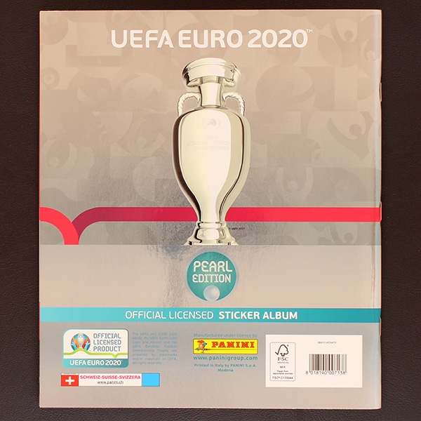 Euro 2020 Panini empty sticker album - Pearl Edition