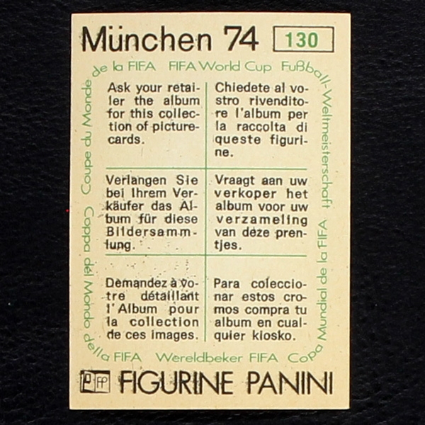 Chile Wappen Sticker No. 130 Panini - München 74