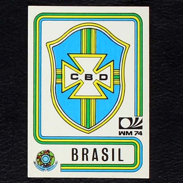 Brasil Wappen Sticker No. 147 Panini - München 74