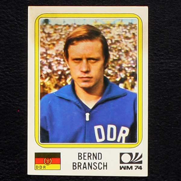 Bernd Bransch Sticker No. 118 Panini - München 74