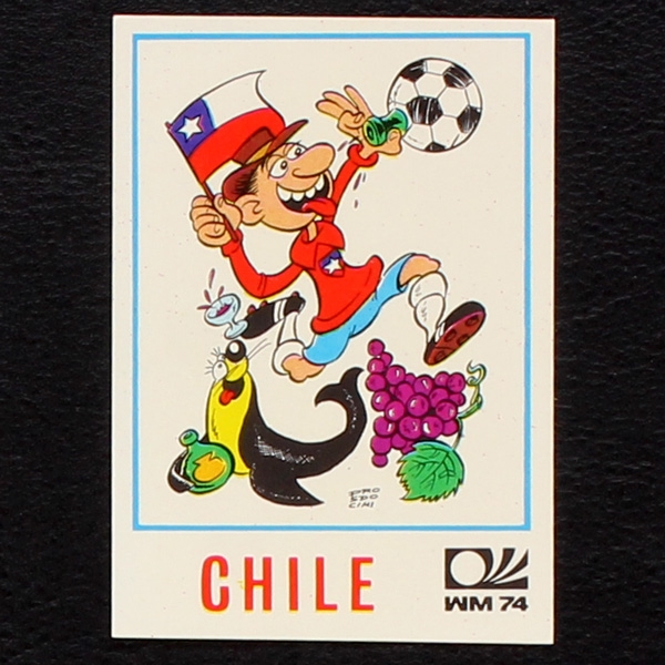 Chile Karikatur Sticker No. 132 Panini - München 74