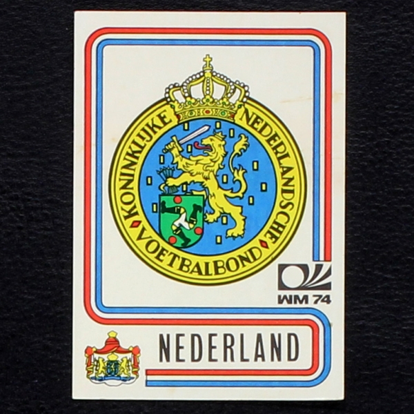 Nederland Wappen Sticker No. 232 Panini - München 74