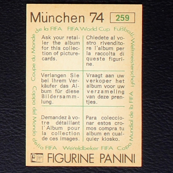 Ivan Stoianov Sticker No. 259 Panini - München 74