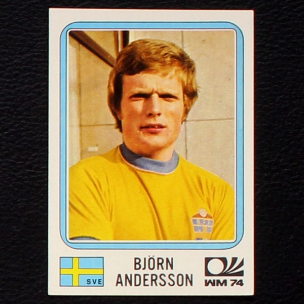Björn Andersson Sticker No. 274 Panini - München 74