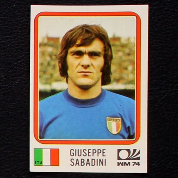 Giuseppe Sabadini Sticker No. 291 Panini - München 74
