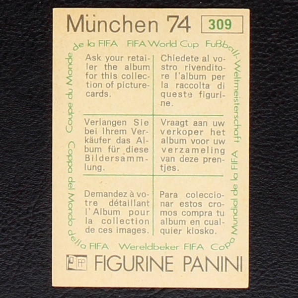 Haiti Mannschaft Sticker No. 309 Panini - München 74