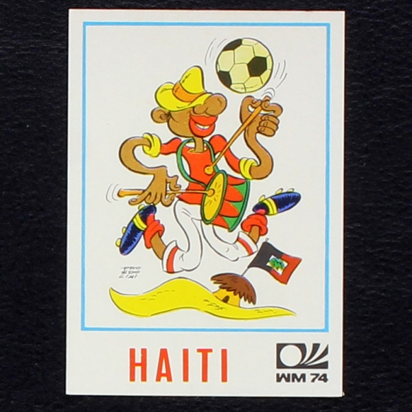 Haiti Karikatur Sticker No. 310 Panini - München 74