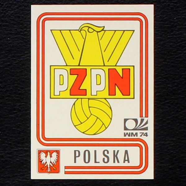 Polska Wappen Sticker No. 334 Panini - München 74