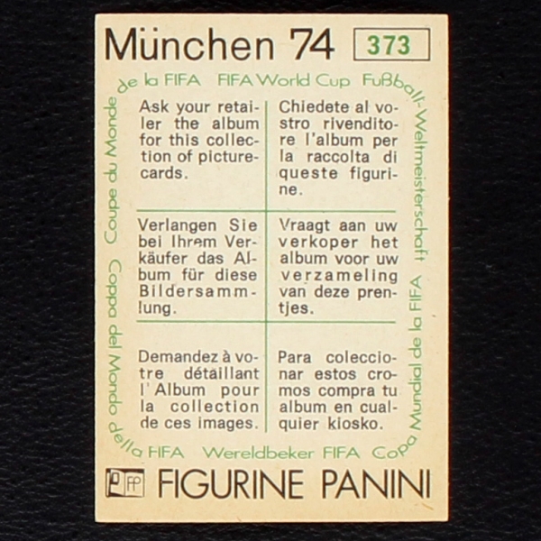 Espana Wappen Sticker No. 373 Panini - München 74