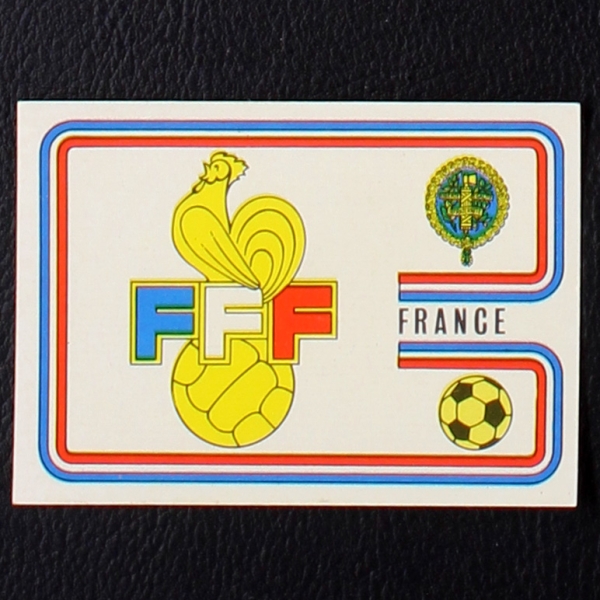 France Wappen Sticker No. 378 Panini - München 74