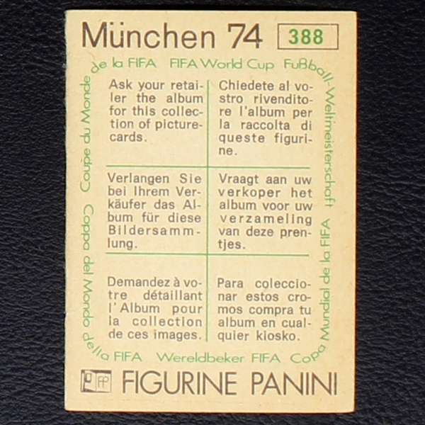 Magyarorszag Wappen Sticker No. 388 Panini - München 74