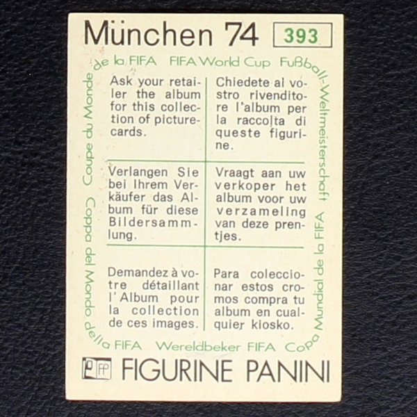 Österreich Wappen Sticker No. 393 Panini - München 74