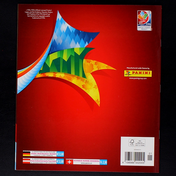 Canada 2015 Panini empty sticker album