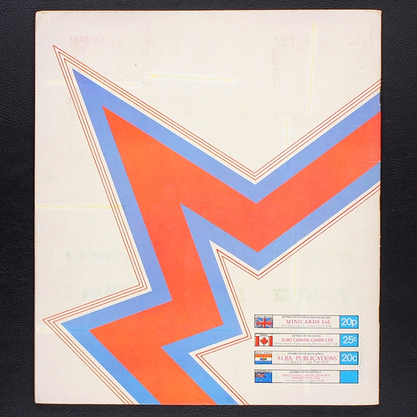 The Rock & Pop Collection Panini sticker album complete