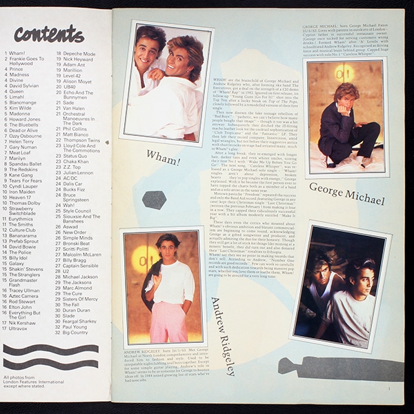 Smash Hits 85 Panini sticker album complete