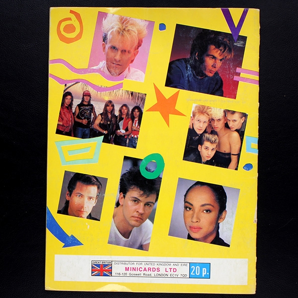 Smash Hits 85 Panini sticker album complete