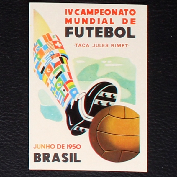 Brasil 1950 Poster Sticker No. 27 Panini - München 74