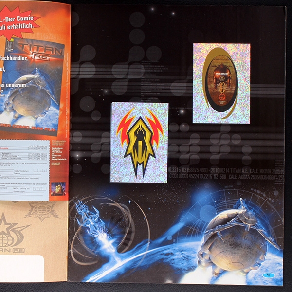 Titan A.E. Panini Sticker Album komplett