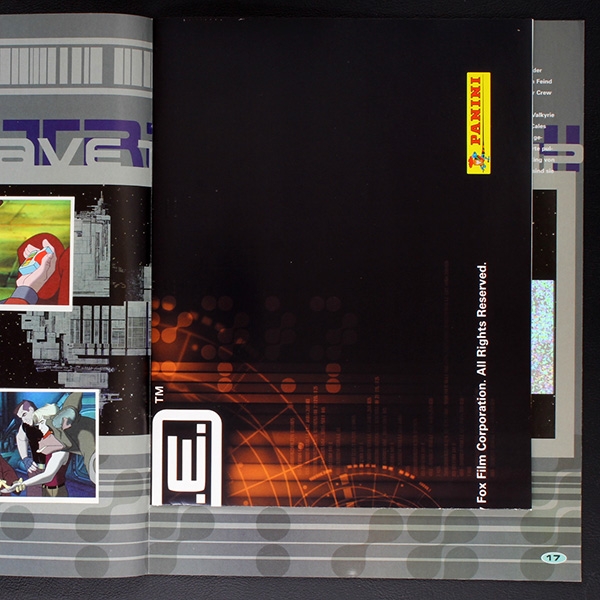 Titan A.E. Panini Sticker Album komplett