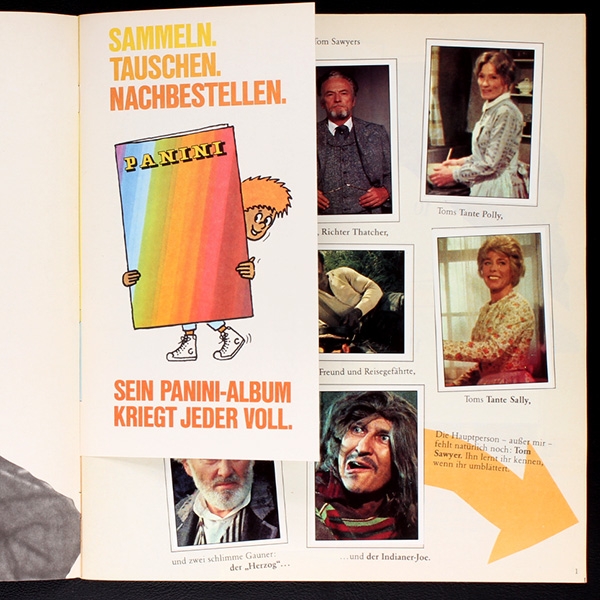 Tom Sawyer Panini Sticker Album komplett