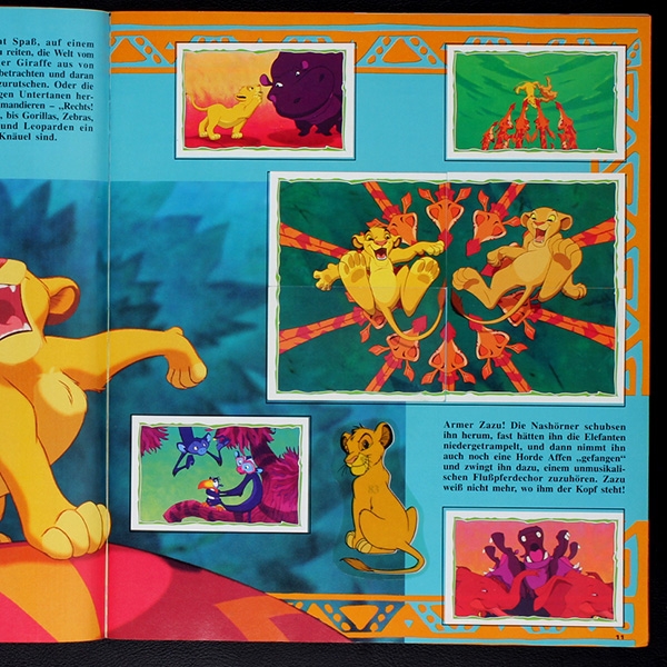 König der Löwen Panini Sticker Album komplett
