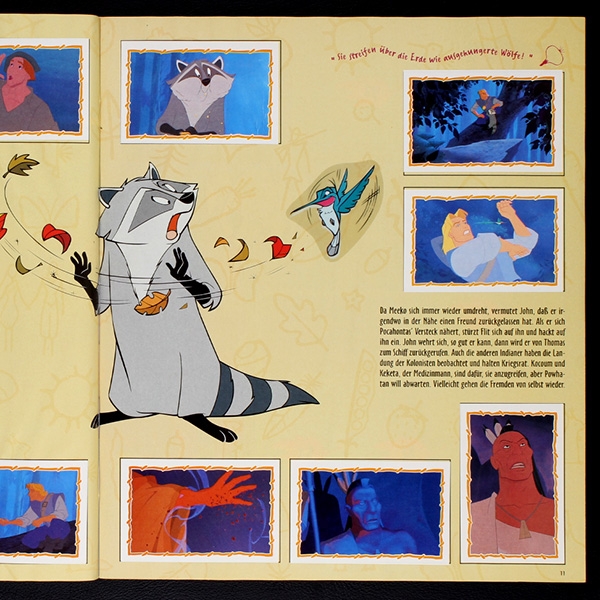 Pocahontas Panini sticker album complete