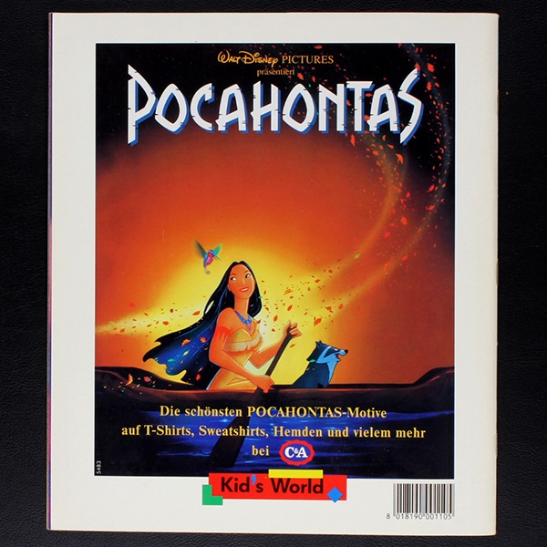 Pocahontas Panini sticker album complete