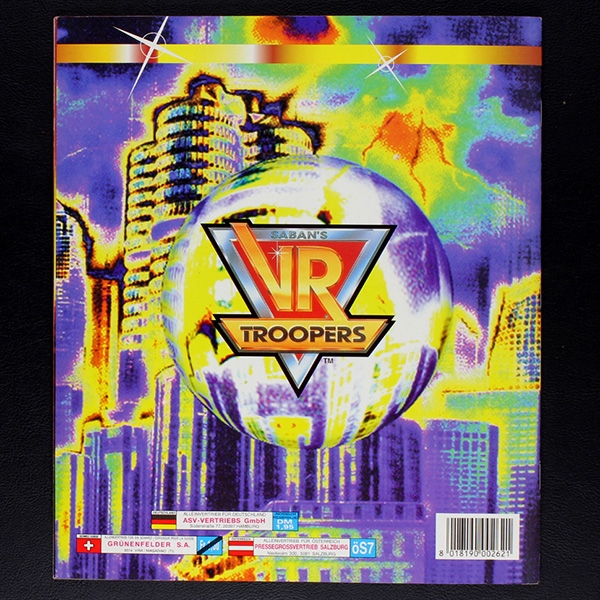 VR Troopers Panini sticker album complete