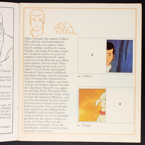 Gulliver Panini album with stickers