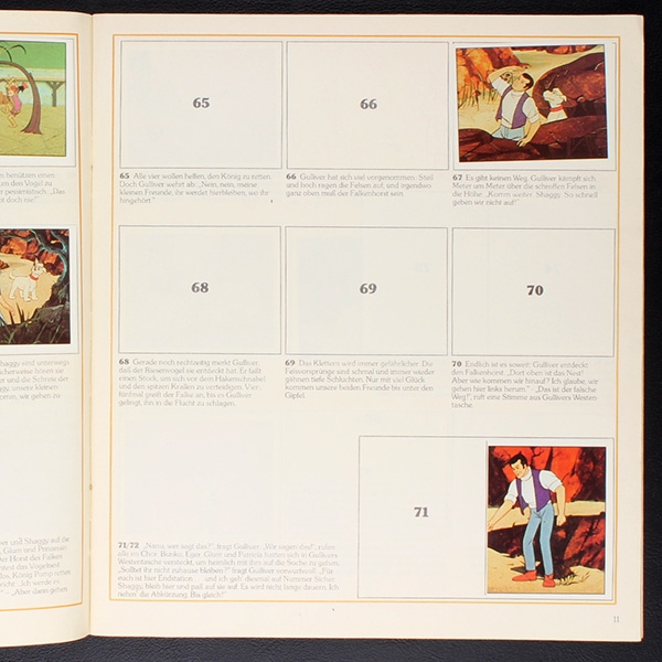 Gulliver Panini album with stickers