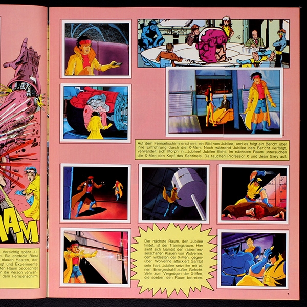 X-Men Panini Sticker Album komplett