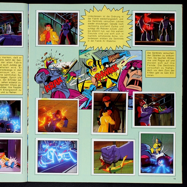 X-Men Panini Sticker Album komplett