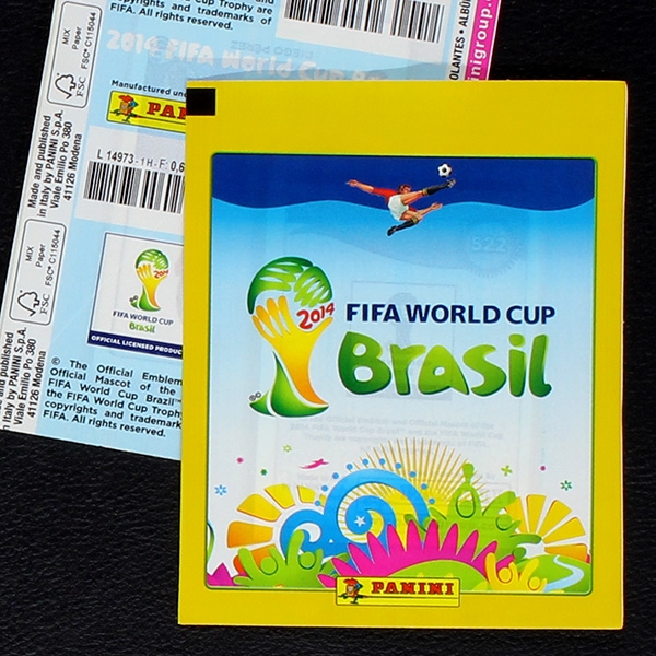Brasil 2014 Panini Sticker Tüte - F Version vertikal