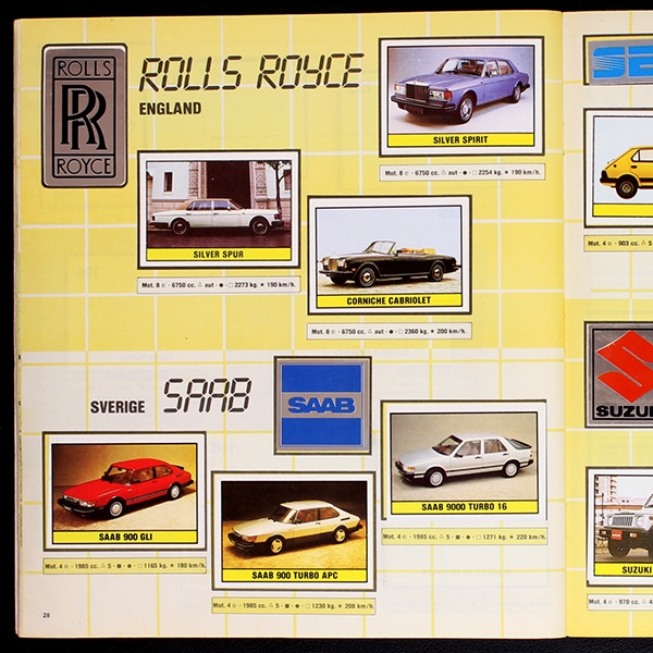 Auto 2000 Panini Sticker Album komplett