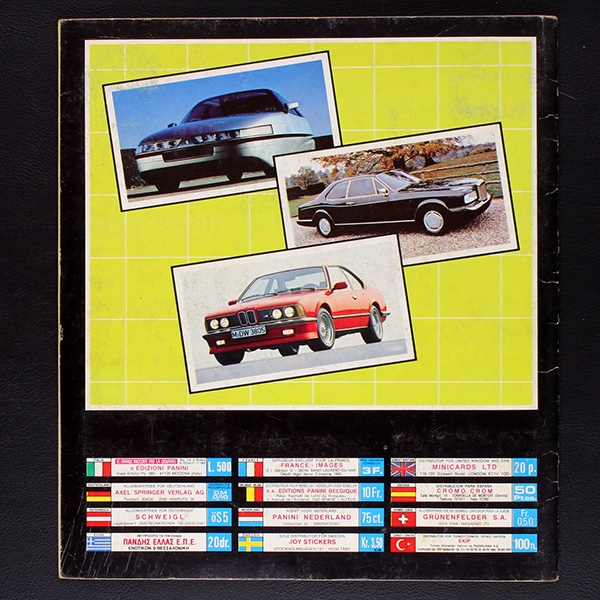 Auto 2000 Panini Sticker Album komplett